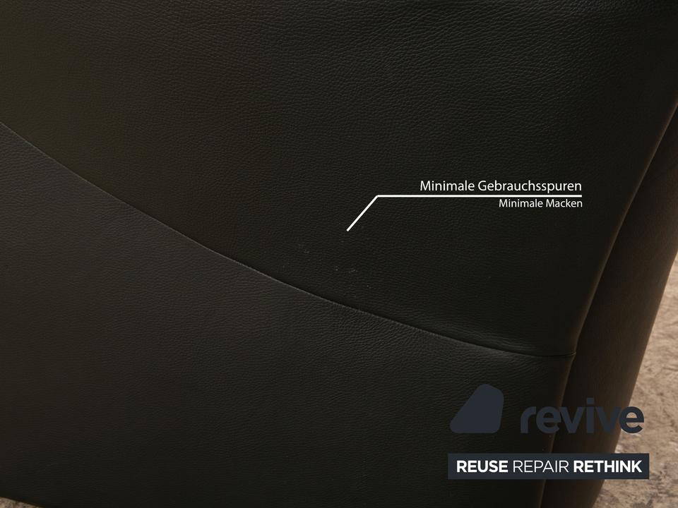 Jori Leder Sessel Dunkelgrün – Bild 5