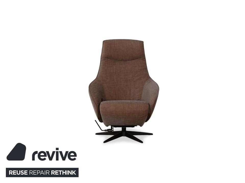 Sitting Vision MV 248 Stoff Sessel Beige Braun inkl. Hocker – Bild 9