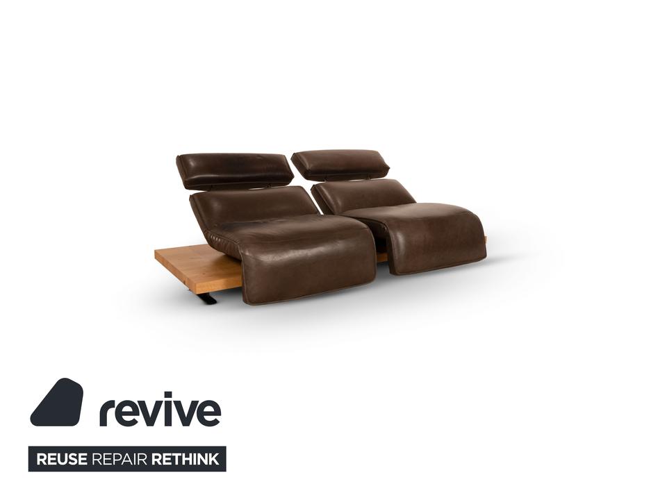 Koinor Free Motion Etino 2 Leder Zweisitzer Braun manuelle – Bild 5