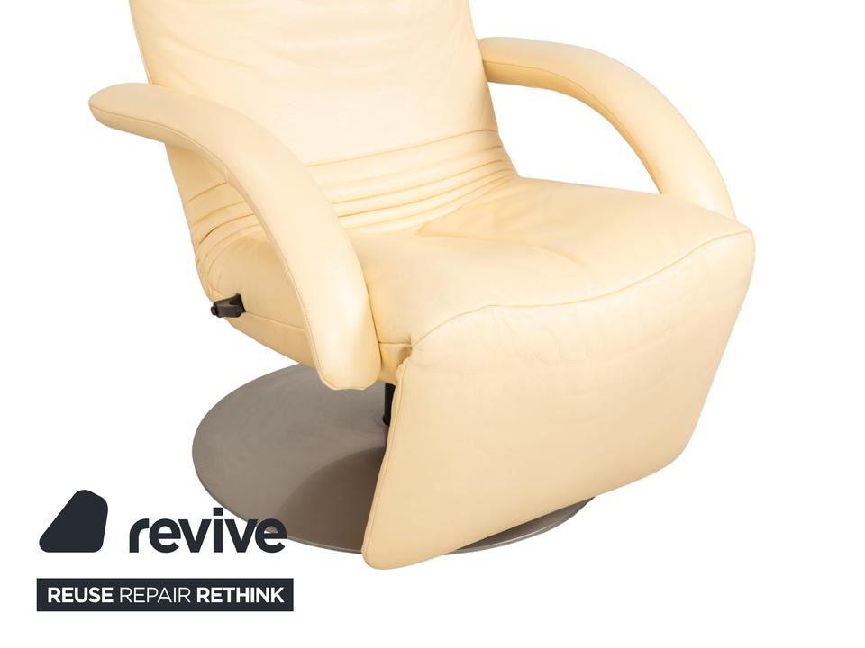 Jori Yoga Mono Move Leder Sessel Creme manuelle Funktion – Bild 5