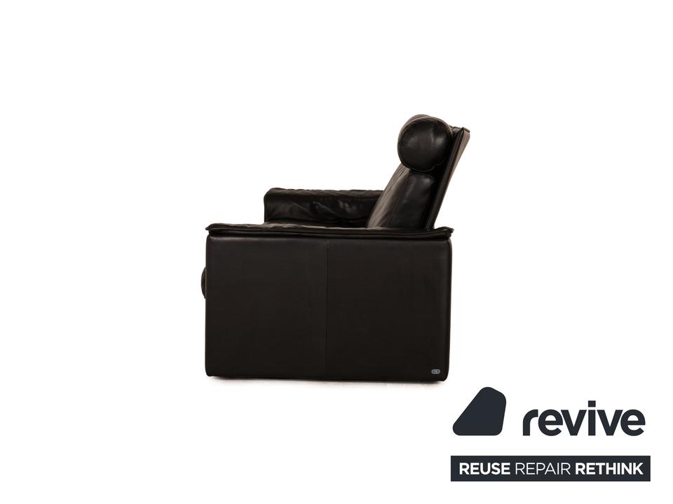 de Sede Leder Dreisitzer Schwarz Sofa Couch – Bild 10