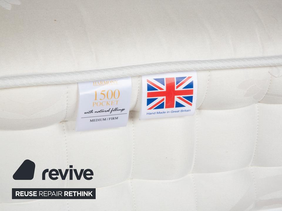 Boxspringliebe Stockholm Bett Kunstleder Creme Beige – Bild 9