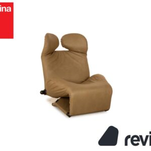 Cassina Wink veganes Leder (GAVIN 108) Sessel Olive Grün