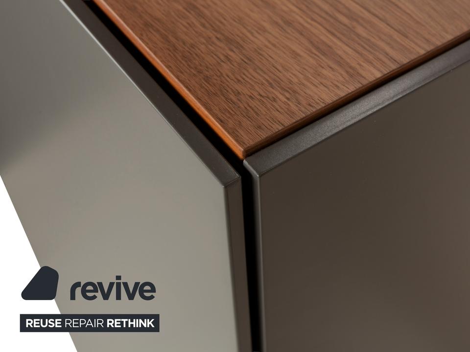 Rolf Benz Stretto Holz Sideboard Grau Schranktüren – Bild 5