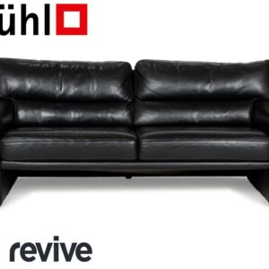 Brühl Leder Dreisitzer Schwarz Sofa Couch