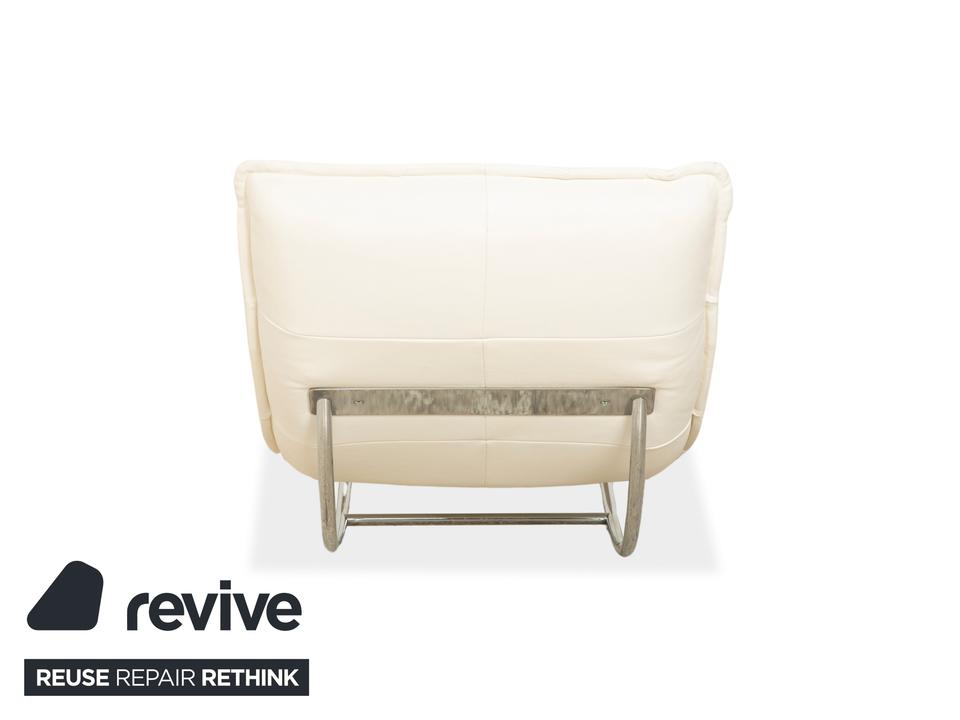 Willi Schillig Woow Leder Liege Weiß Creme Beige Wiegeliege – Bild 8