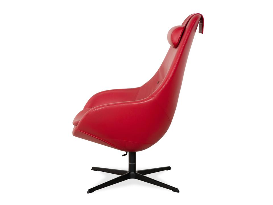 Varier Kokon Leder Sessel inkl. Hocker Rot – Bild 17