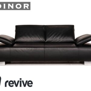 Koinor Volare Leder Sofa Schwarz Zweisitzer Couch Funktion ✨
