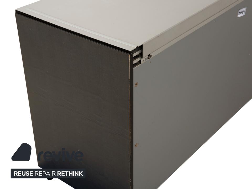 Team by Wellis Metall Sideboard Grau Glas – Bild 5