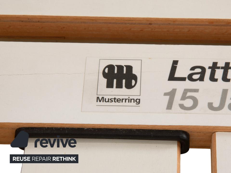 Musterring Doppelbett Metall mit Lattenrost schwarz gold – Bild 13