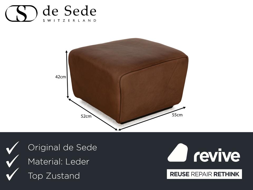 De Sede DS-47 Leder Hocker Dunkelbraun – Bild 2