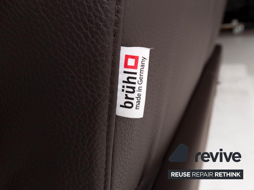 Brühl Moule (medium) Leder Sofa Braun Dunkelbraun Relaxfunktion ✨ – Bild 7