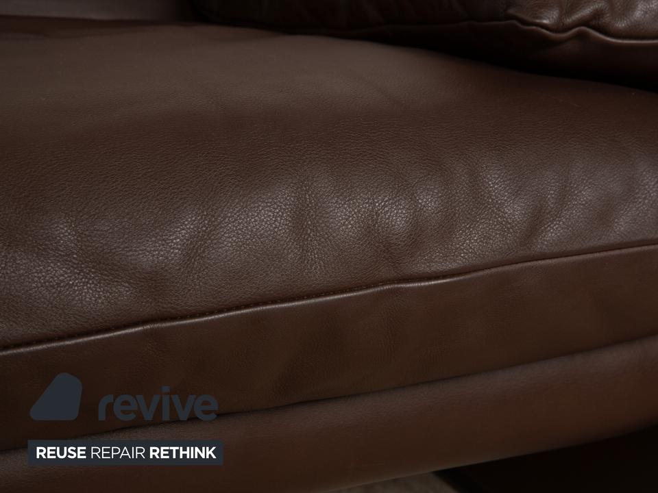 Cassina Maralunga Leder Sessel Braun Kastanie manuelle Funktion – Bild 5