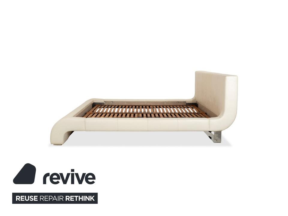 Joop! Swing Leder Bett Doppelbett Weiß 180x200 cm – Bild 8