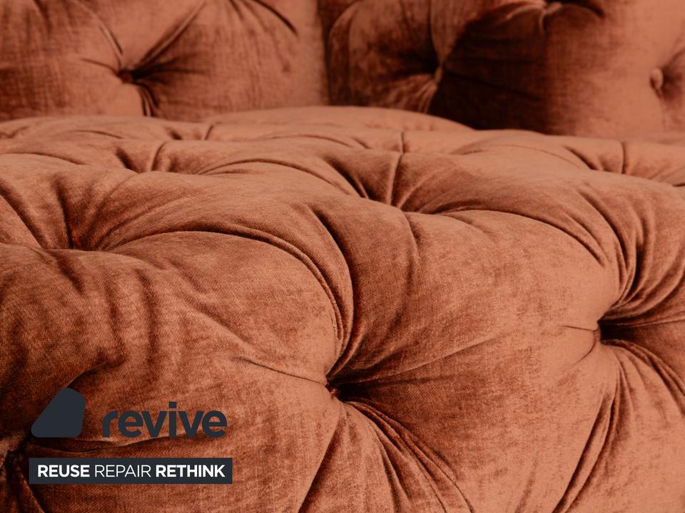 Bretz Cocoa Island Stoff Samt Knopfheftung Zweisitzer Braun – Bild 3