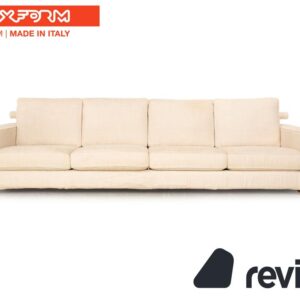 Flexform Status Stoff Viersitzer Creme Sofa Couch