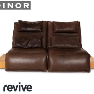 Koinor Free Motion Epos 3 Leder Zweisitzer Dunkelbraun