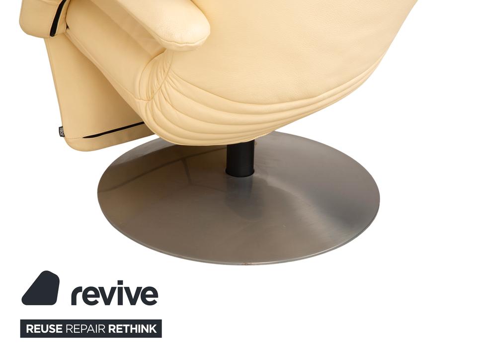 Jori Yoga Mono Move Leder Sessel Creme manuelle Funktion – Bild 8