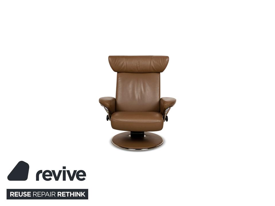Stressless Jazz M Leder Sessel Braun inkl. Hocker manuelle – Bild 9