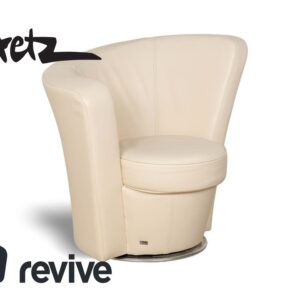 Bretz EVES ISLAND Leder Sessel Creme