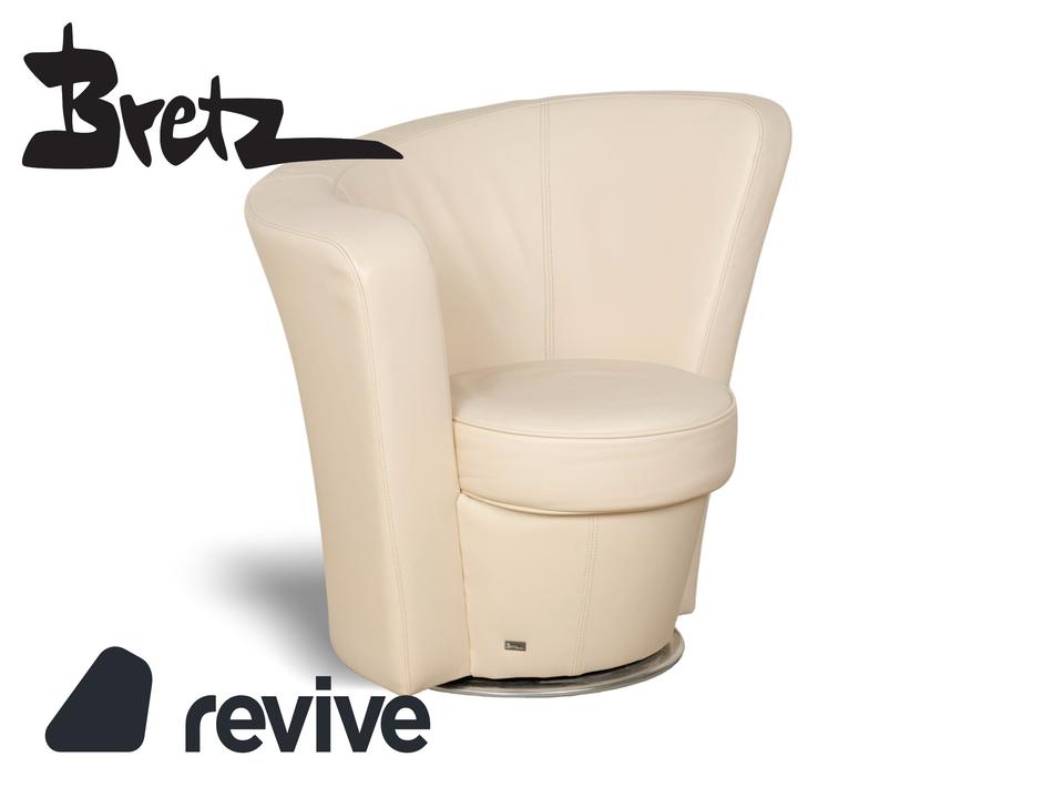 Bretz EVES ISLAND Leder Sessel Creme