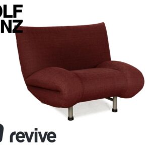 Rolf Benz Stoff Sessel Weinrot