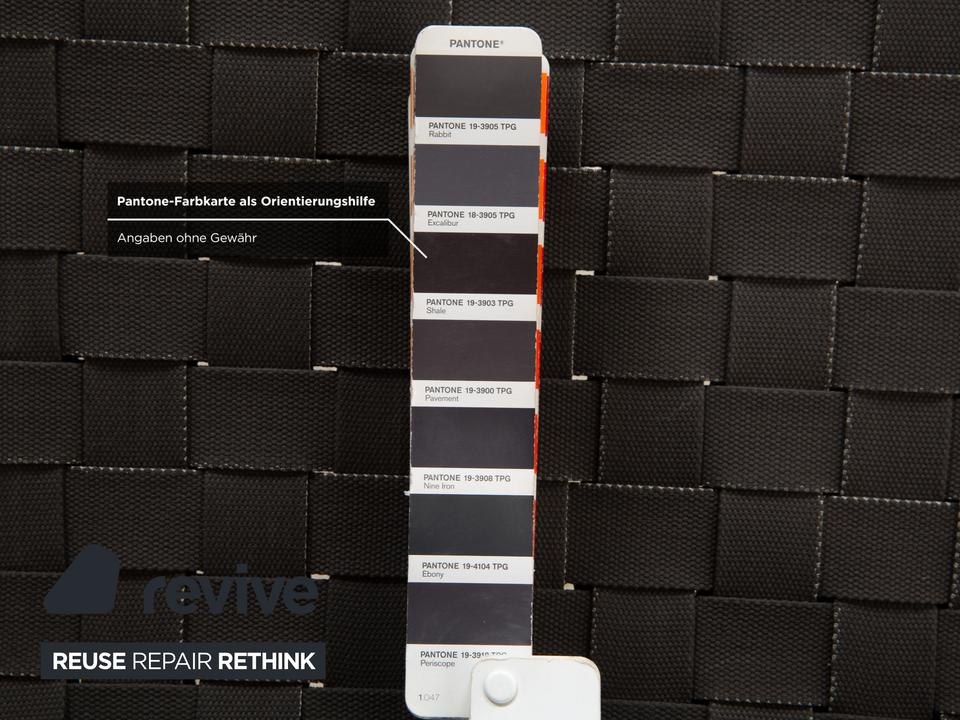 Andreu World Trenza Metall Hocker Dunkelgrau Anthrazit Braun – Bild 5