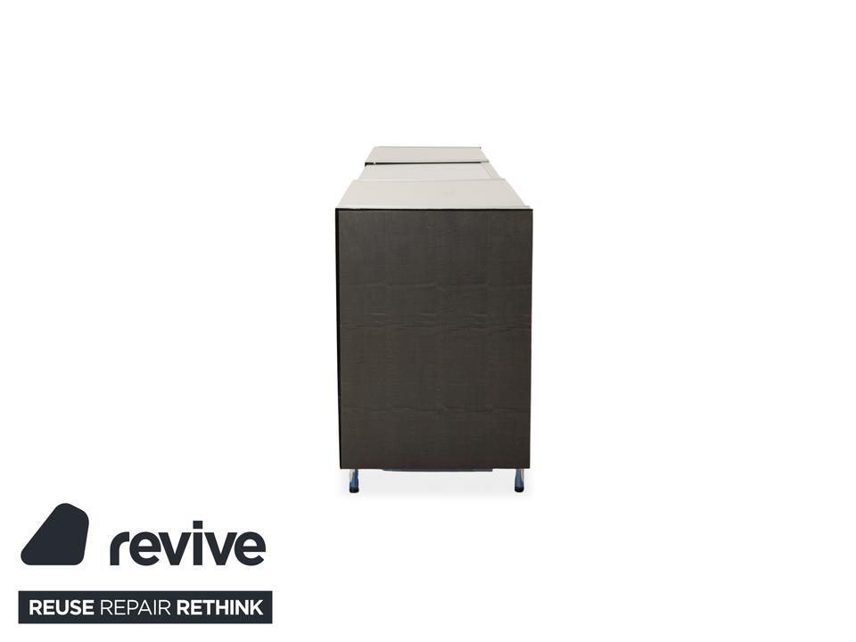 Team by Wellis Metall Sideboard Grau Glas – Bild 13