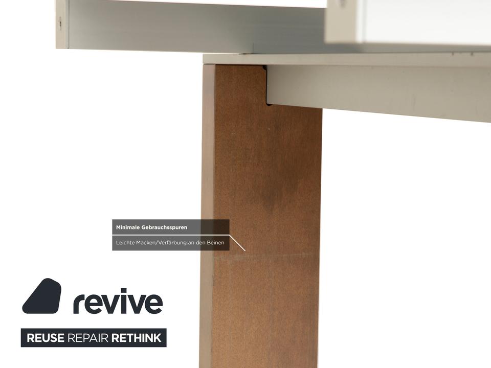 Rolf Benz Glas Esstisch Braun Ausziehfunktion Holz Rauchglas – Bild 10