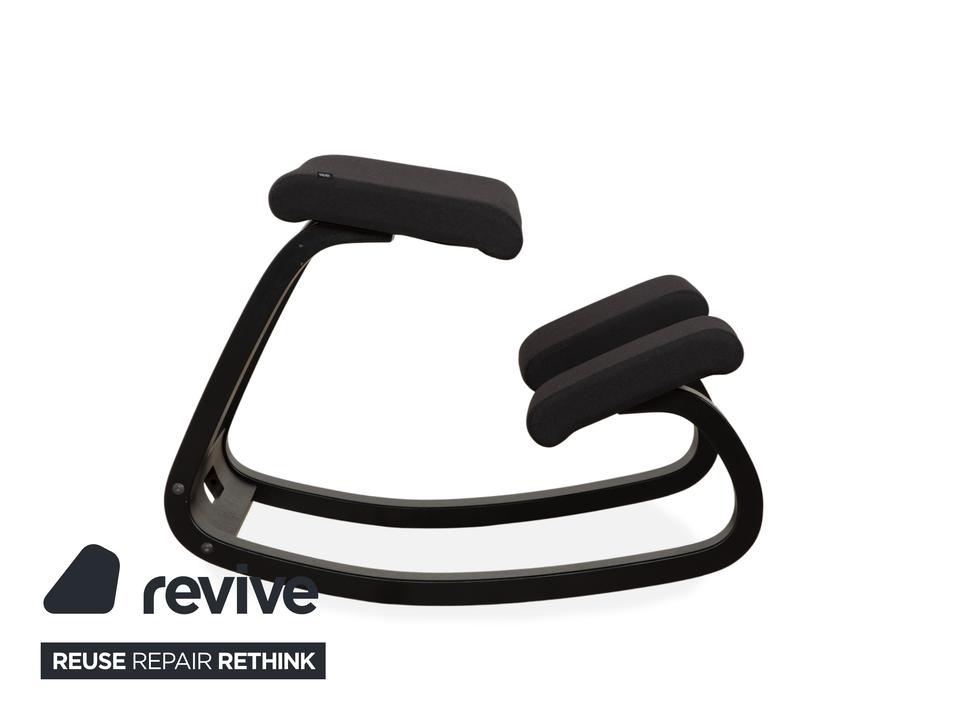 Varier Variable Holz Esche Hocker Natur Stoff Orange Apricot – Bild 19