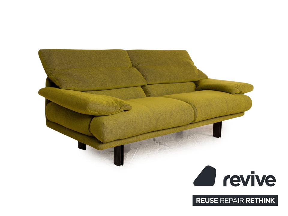 B&B Italia Alanda Stoff Dreisitzer Grün Sofa Couch manuelle – Bild 6