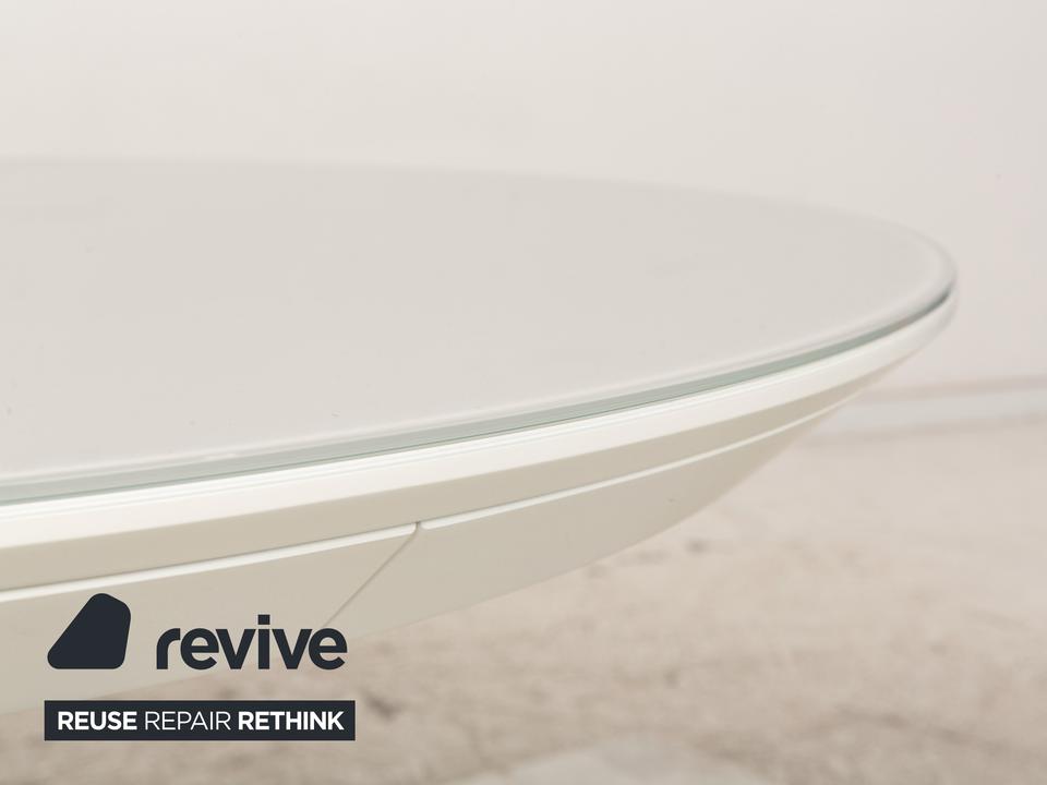 Bacher TODO Holz Glas Esstisch Weiß – Bild 3