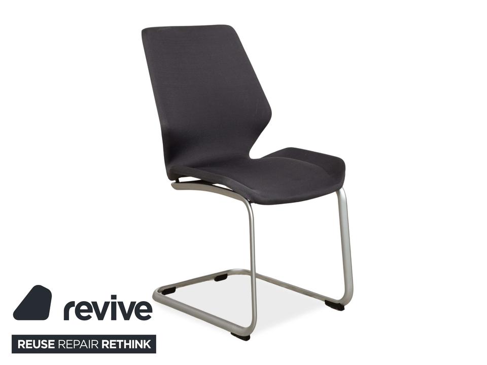 6er Garnitur Rolf Benz 610 Stoff Stuhl Grau – Bild 4