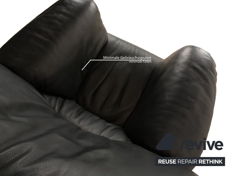 Jori Leder Sessel Dunkelgrün – Bild 4