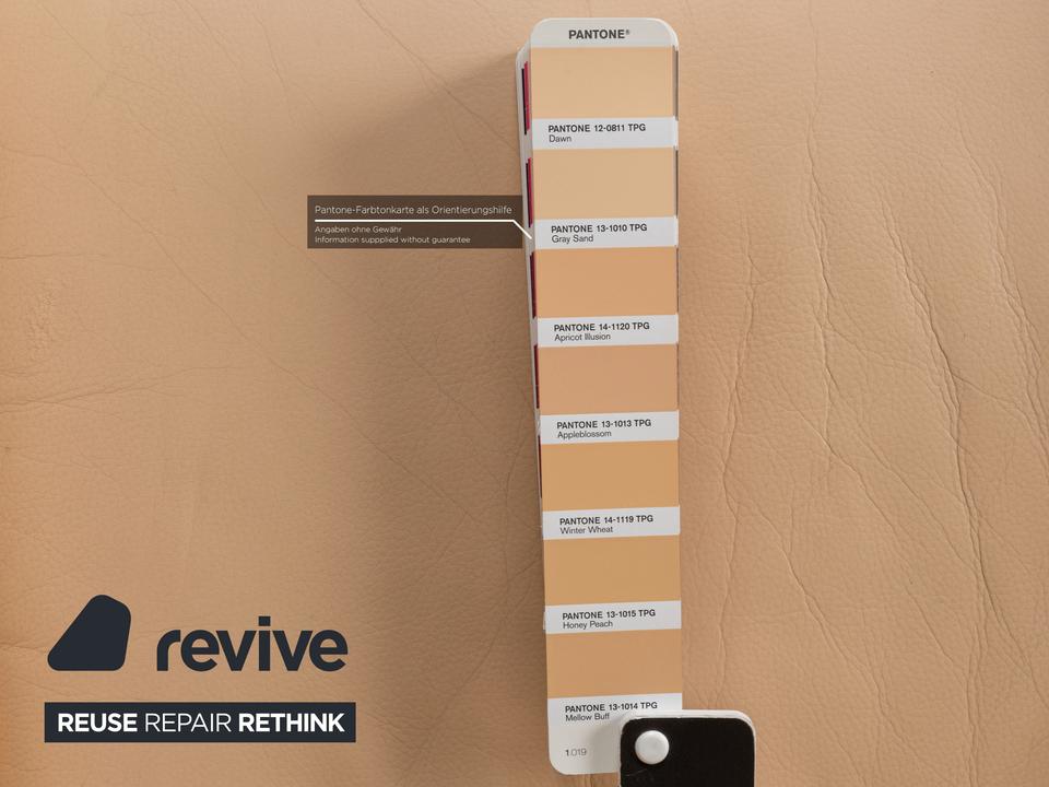 Walter Knoll Leder Sessel Beige manuelle Funktion – Bild 5