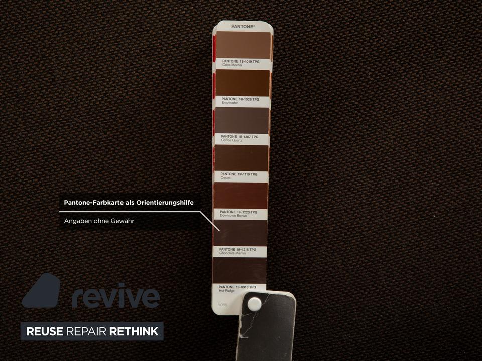 Ewald Schillig Loft Stoff Hocker Grau Braun – Bild 6