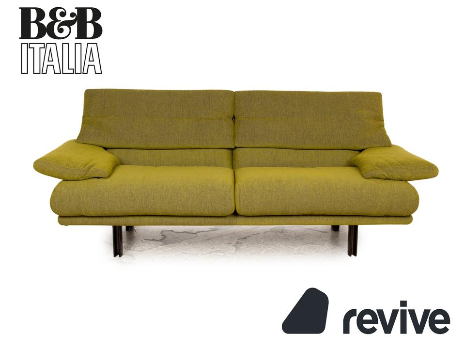 B&B Italia Alanda Stoff Dreisitzer Grün Sofa Couch manuelle