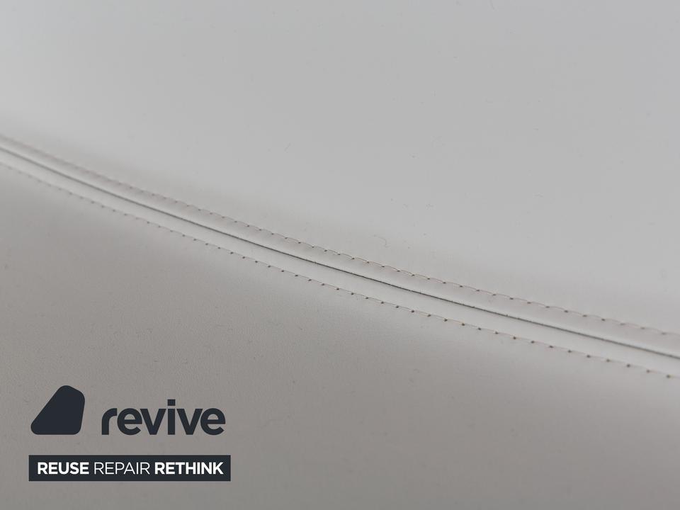 Arper Catifa 80 Leder Sessel Blau Blaugrau Hellblau Drehfunktion – Bild 3