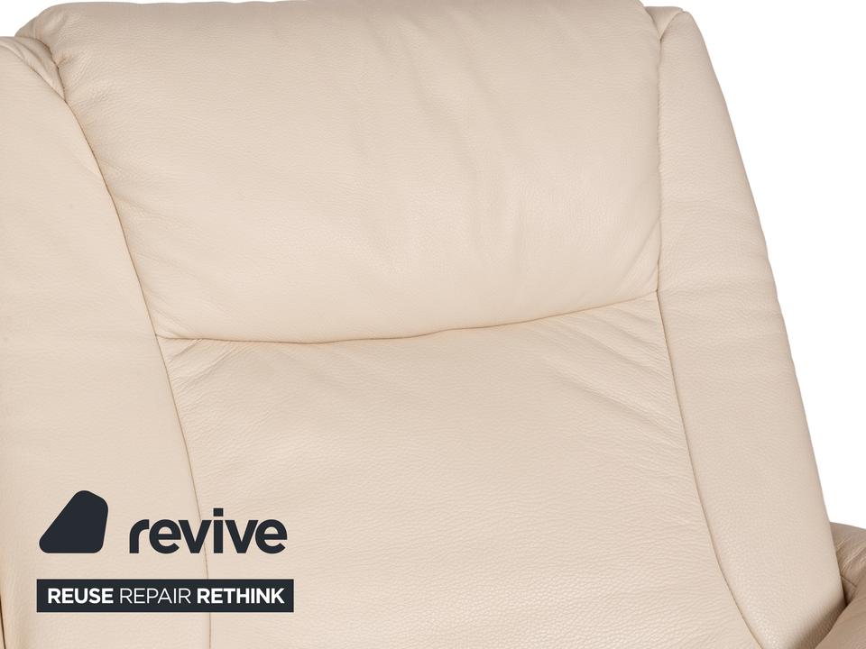 Willi Schillig Leder Zweisitzer Creme Sofa Couch manuelle – Bild 11