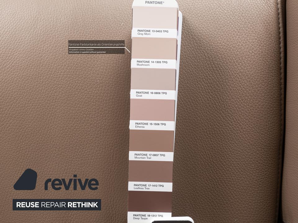 FSM Cleo (FM 0330) Leder Sessel Taupe Grau Braun Relaxsessel – Bild 5