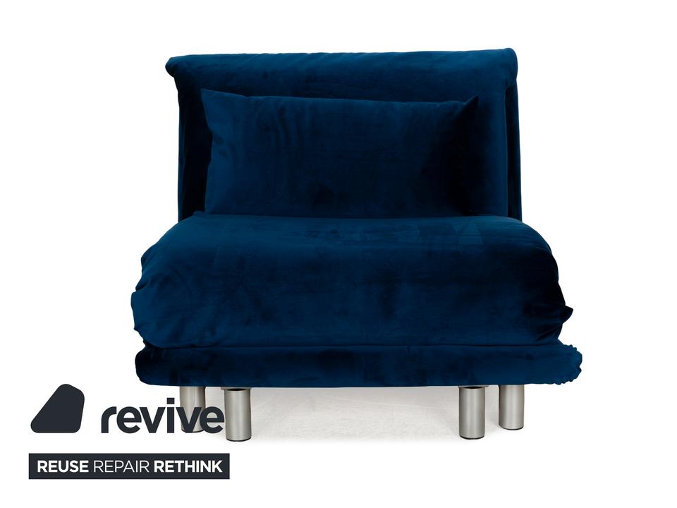 Ligne Roset Multy Stoff Sessel Blau Schlaffunktion Neubezug ✨ – Bild 10