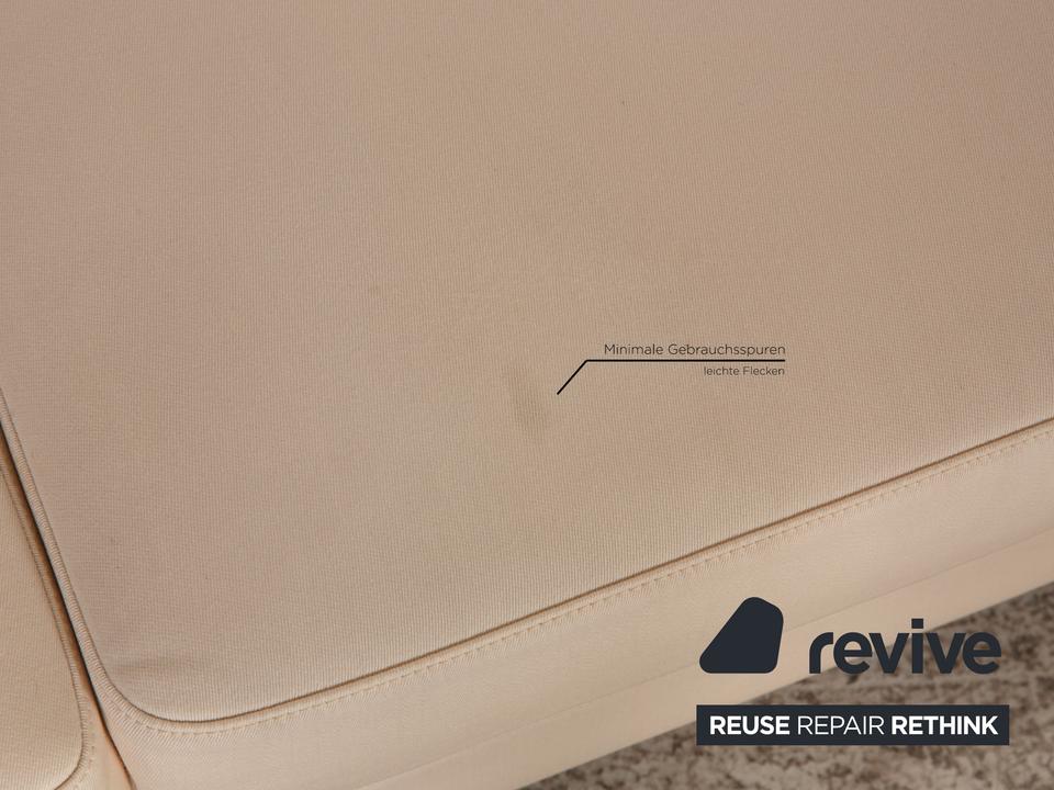 Cor Conseta Stoff Sofa Creme Dreisitzer Couch – Bild 6