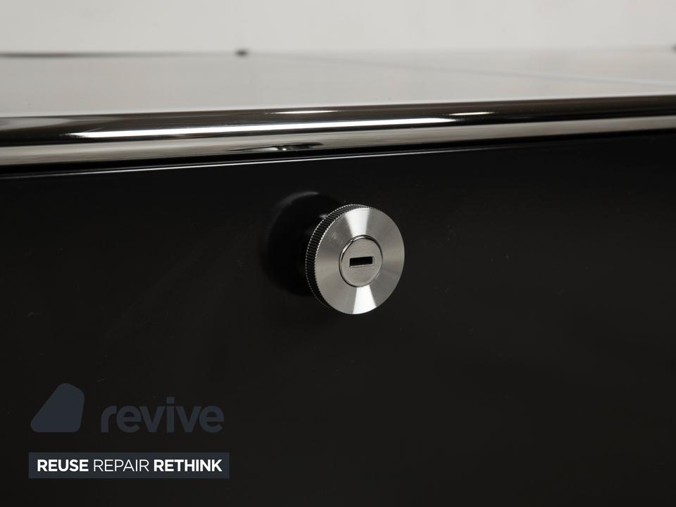 USM Haller Metall Chrom Glas Sideboard Schwarz Anthrazitgrau – Bild 9