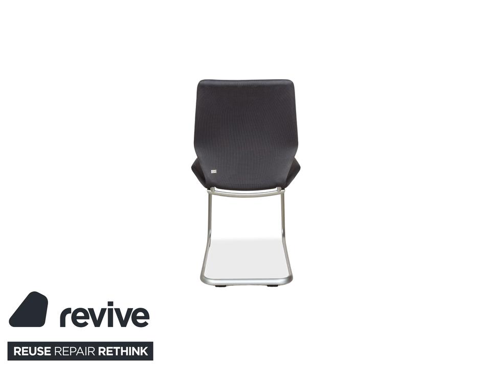 6er Garnitur Rolf Benz 610 Stoff Stuhl Grau – Bild 14