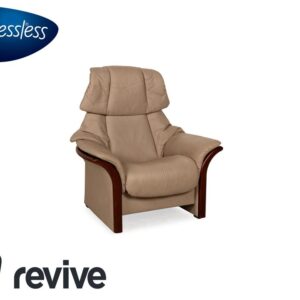 Stressless Eldorado Leder Sessel Beige Creme manuelle Funktion