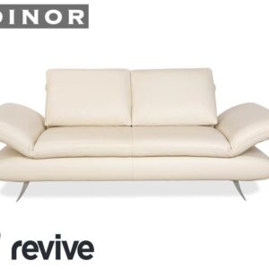 Koinor Velutti Leder Zweisitzer Creme manuelle Funktion Sofa