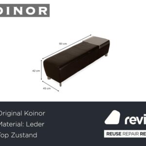 Koinor Volare Leder Hocker Braun