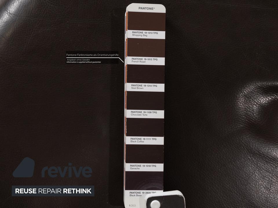 Koinor Harriet Leder Dreisitzer Dunkelbraun manuelle Funktion – Bild 6