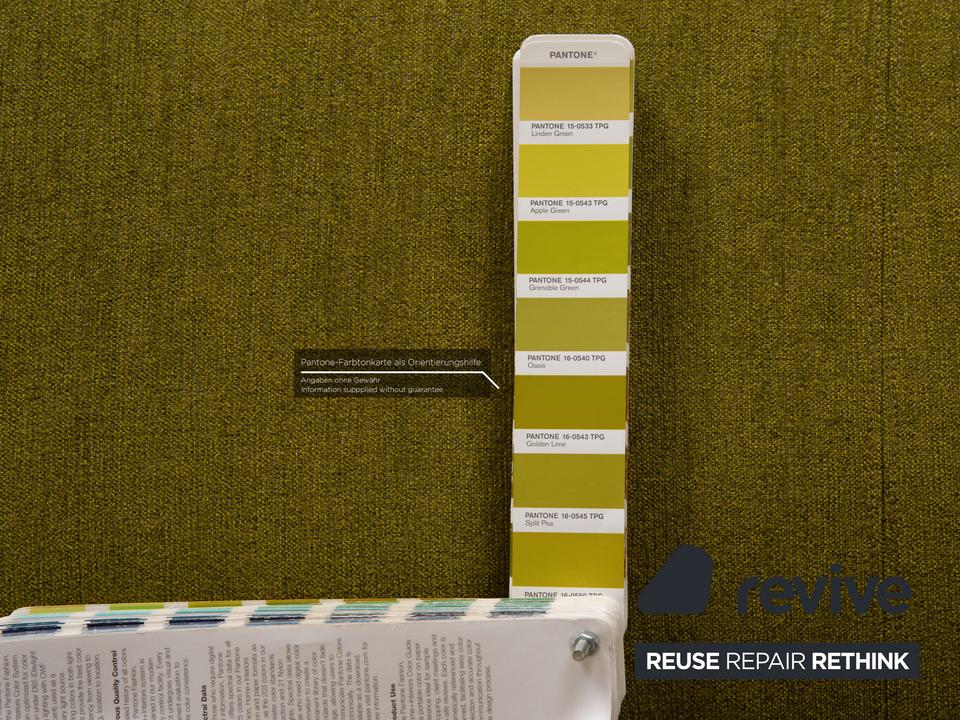 B&B Italia Alanda Stoff Dreisitzer Grün Sofa Couch manuelle – Bild 10