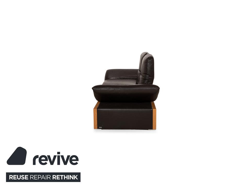 Koinor Harriet Leder Dreisitzer Dunkelbraun manuelle Funktion – Bild 14